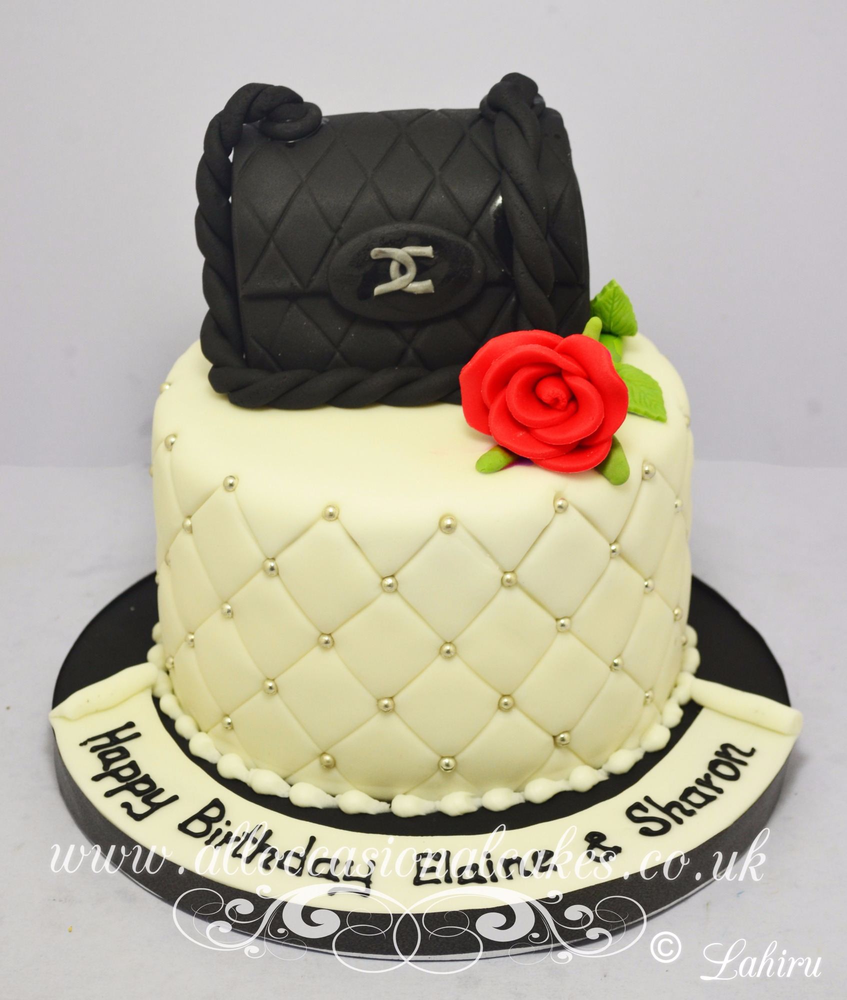 sugar handbag cake