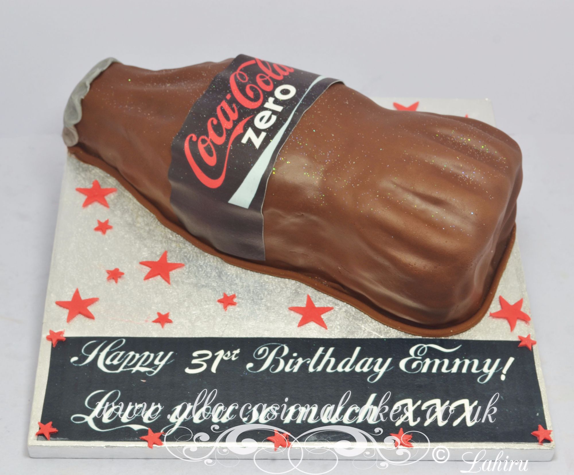 coca cola bottle birthday cake