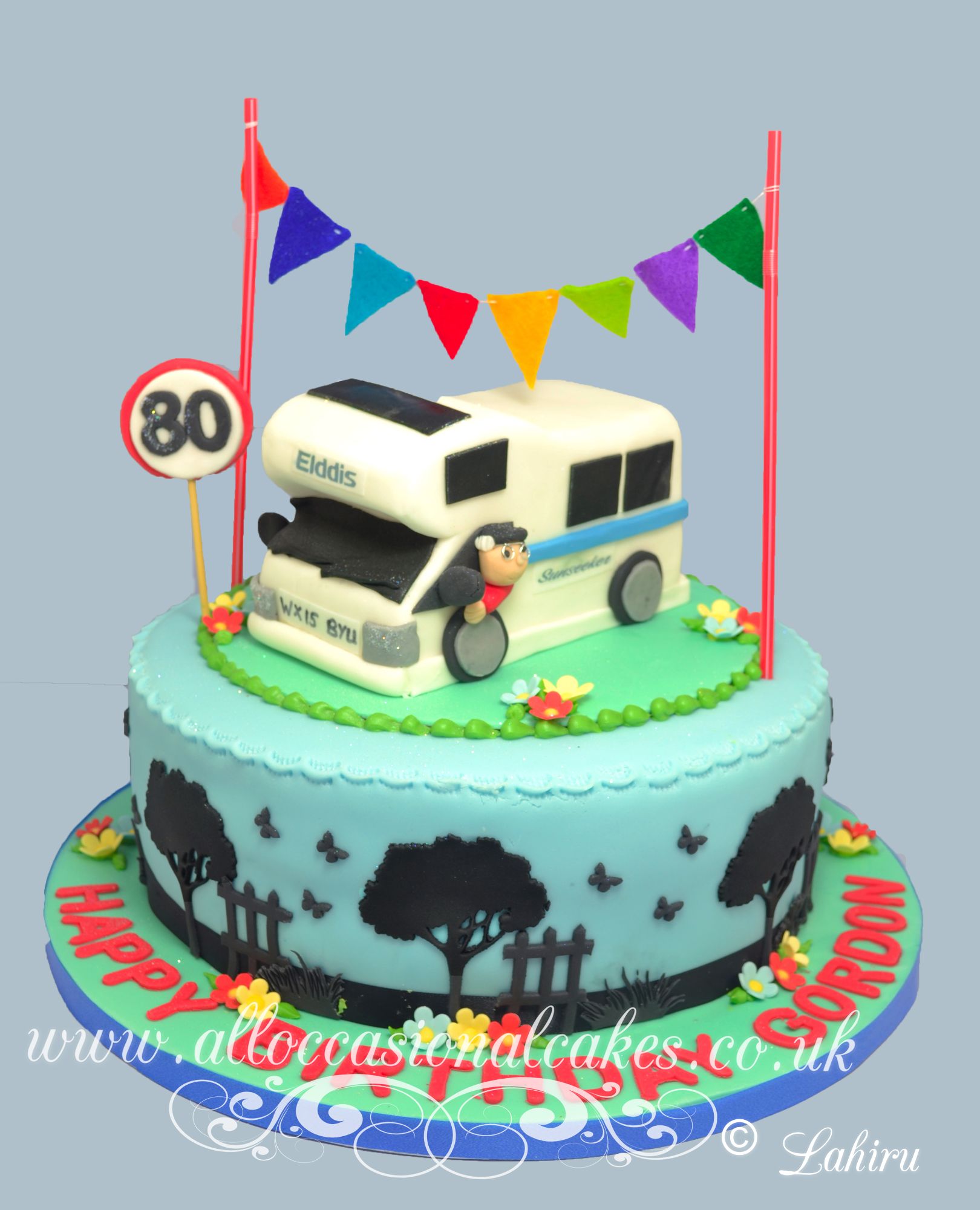 camper van birthday cake
