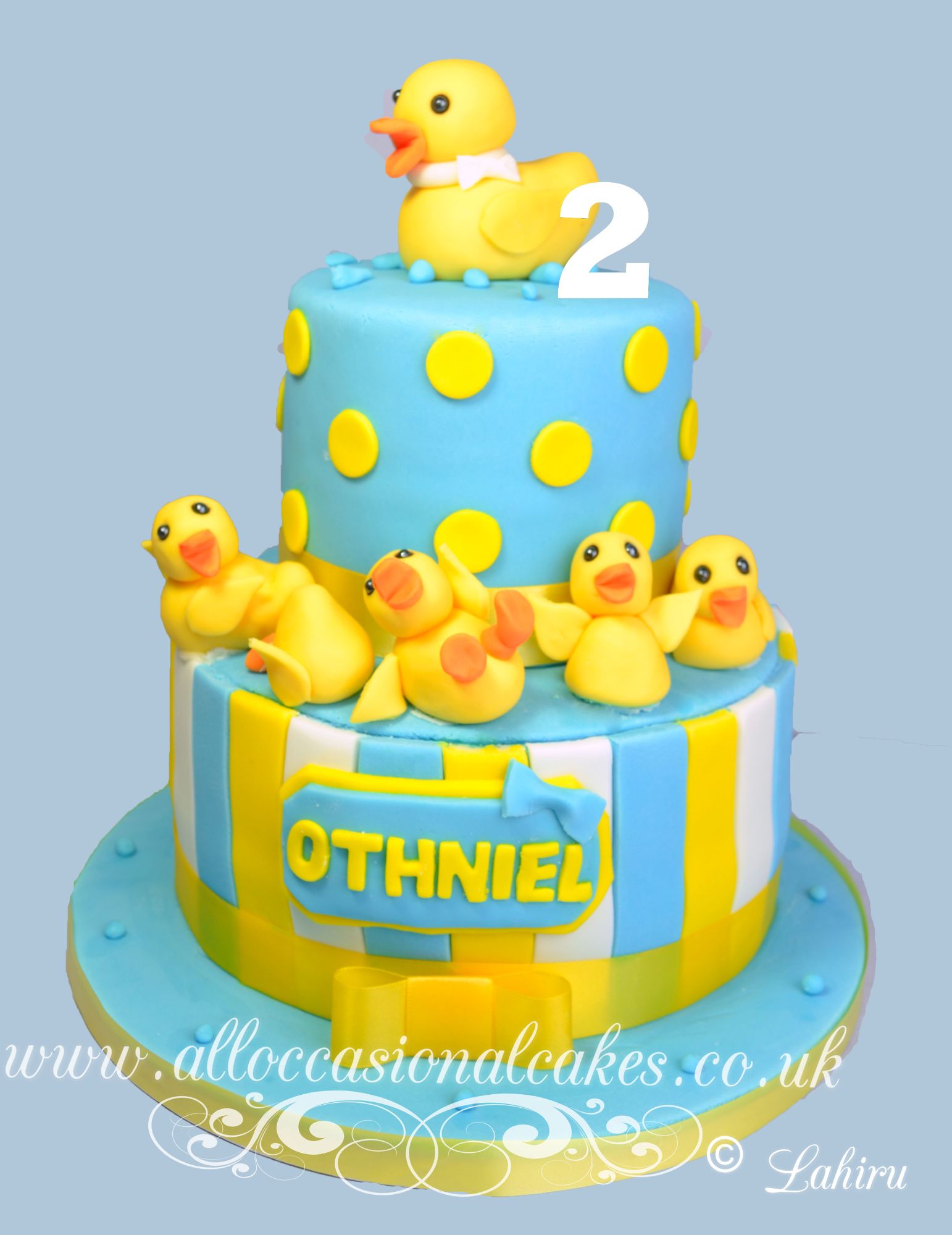 duck themed birthday cake