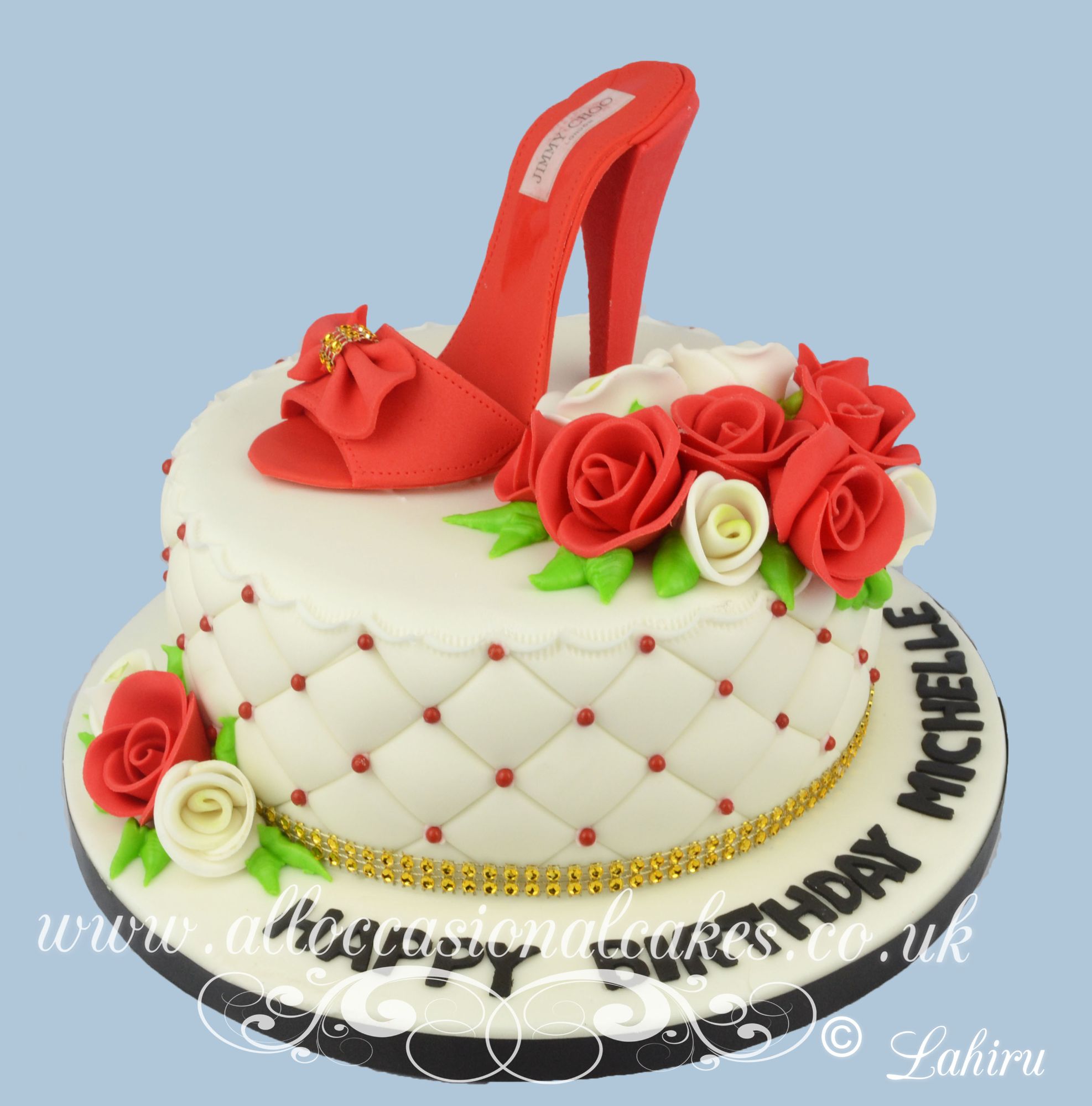 Red Rose Cake | Red birthday cakes, Red cake, Cake designs birthday