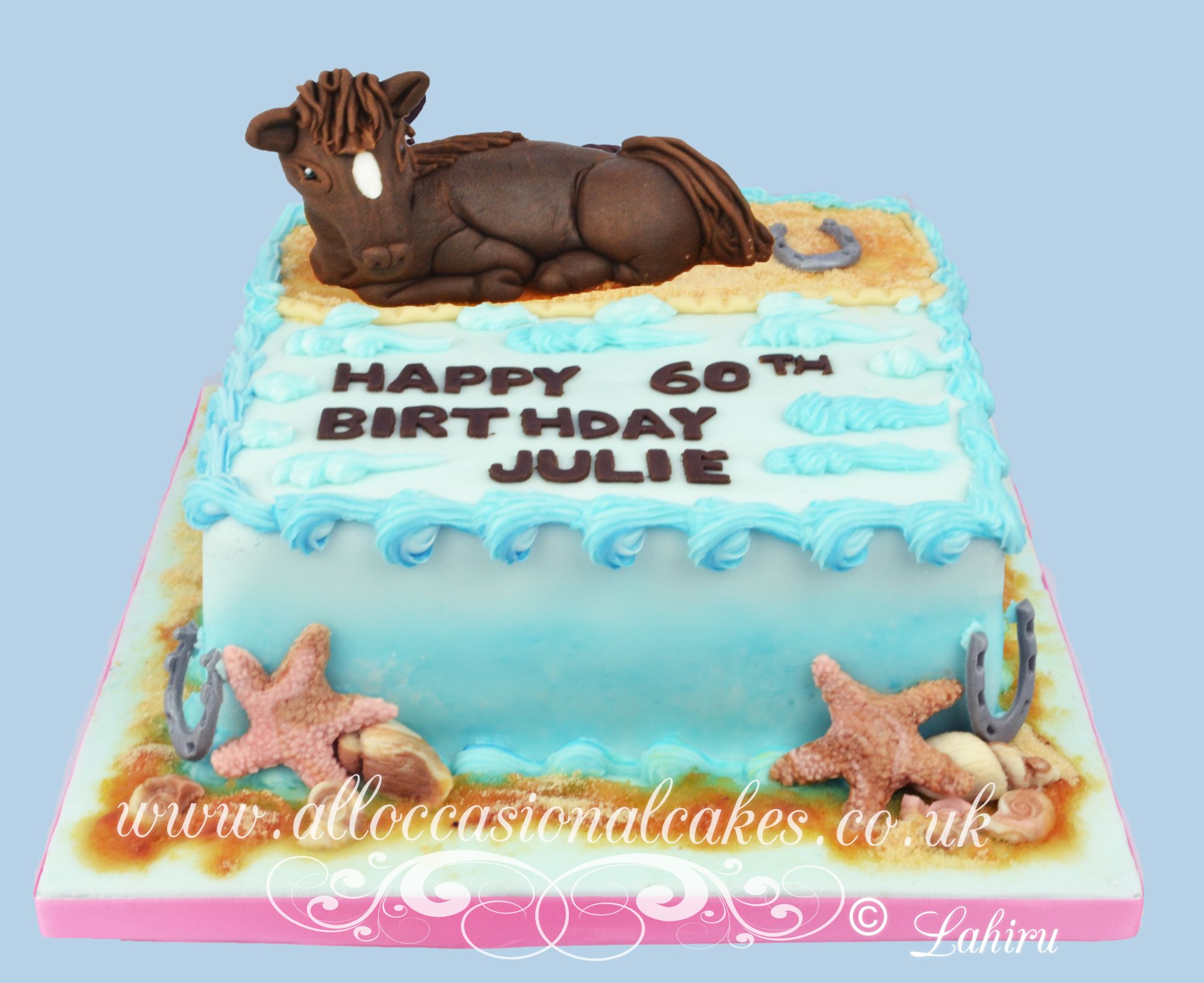 horse themed birthday cake