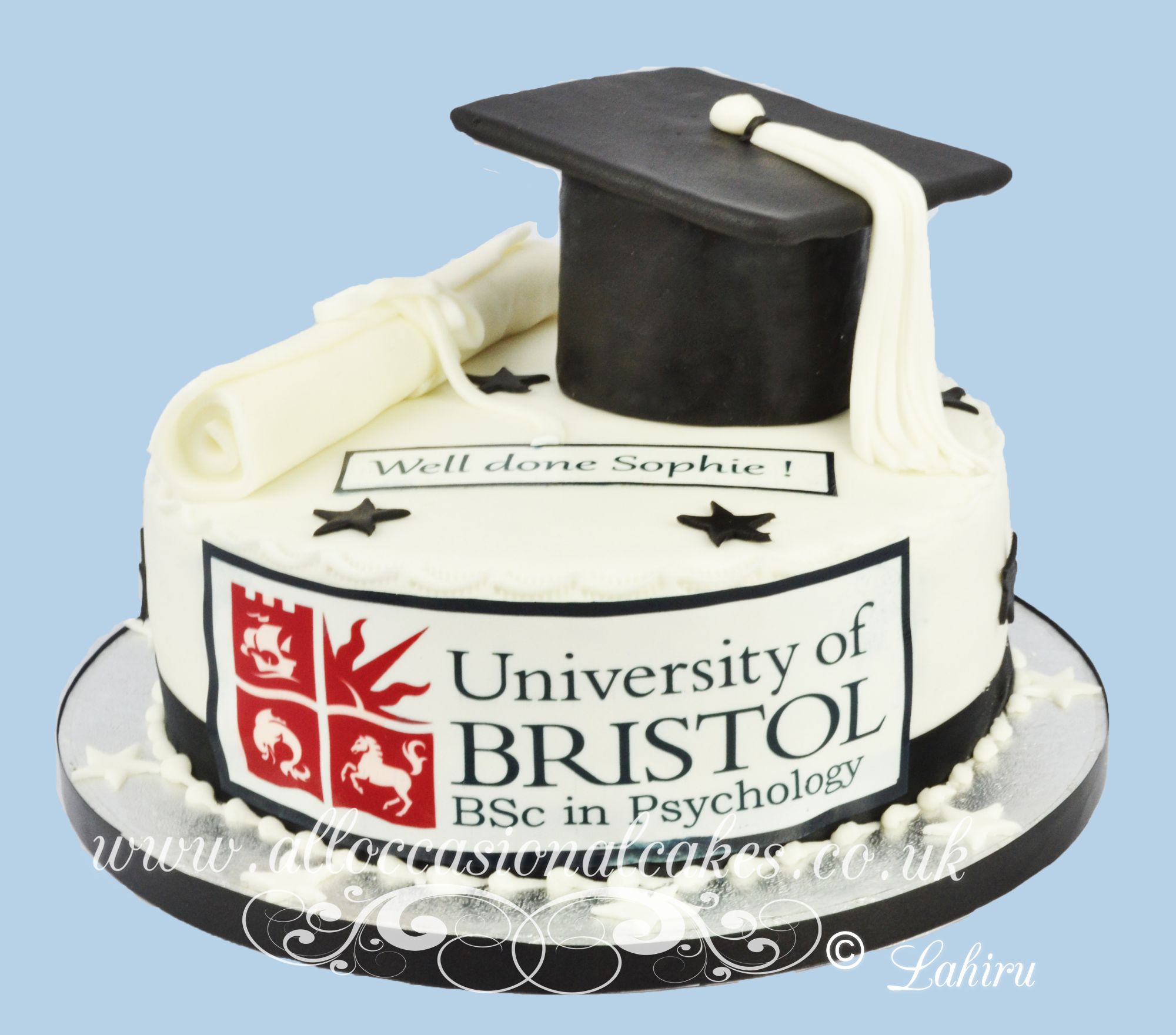 university of Bristol graduation cake 