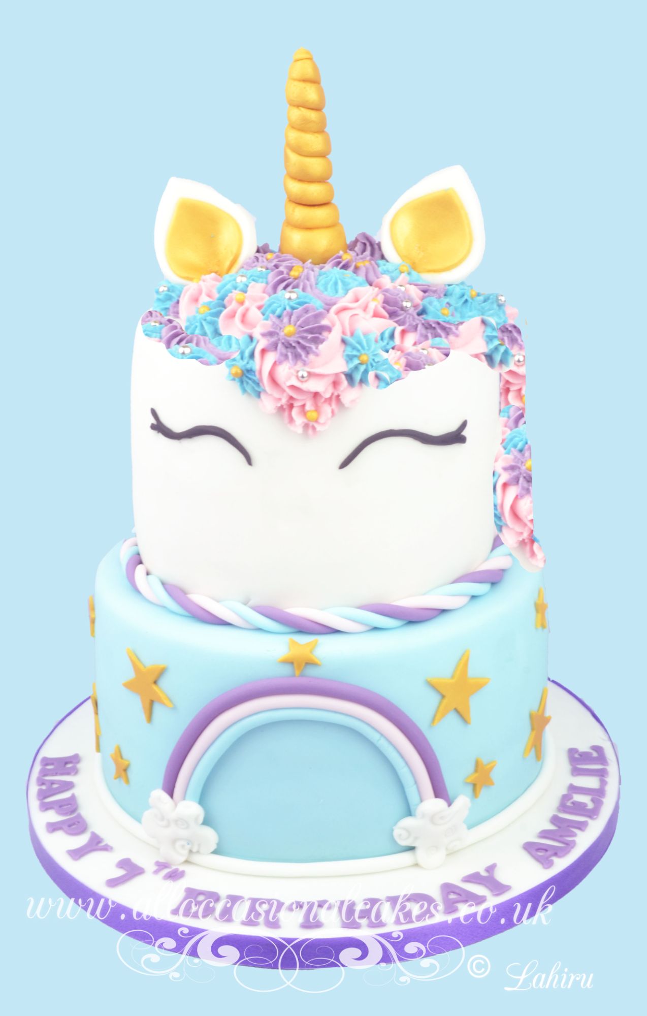 unicon themed cake