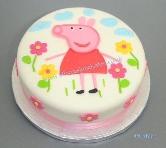 peppa pig birthday cake 