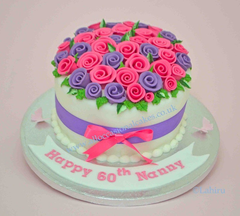 flower basket cake