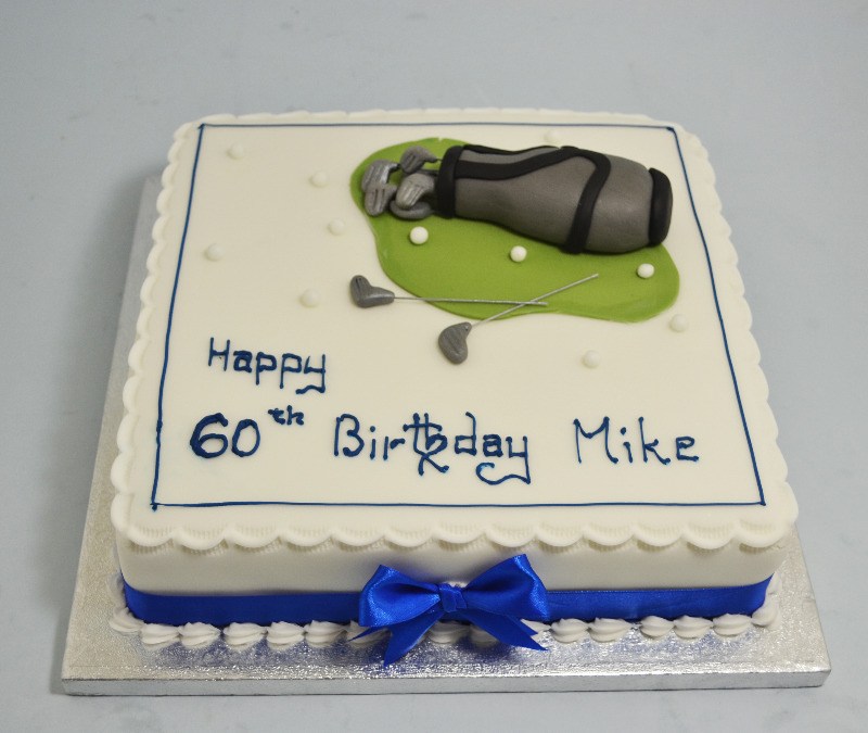 golf themed cake