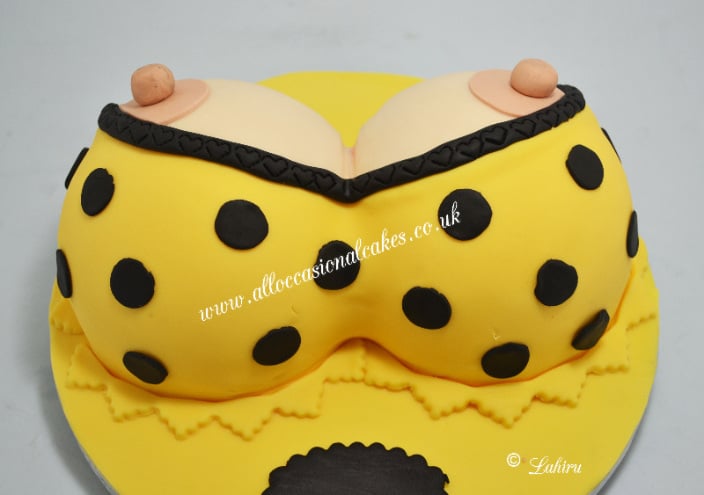 breasts shape cake