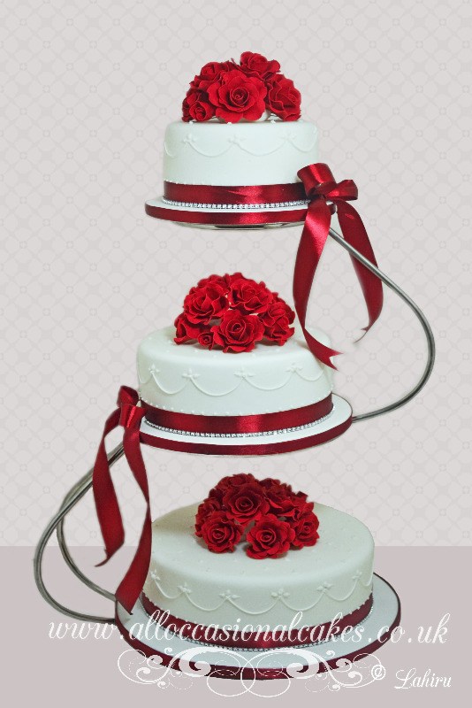 Cakes for ruby wedding