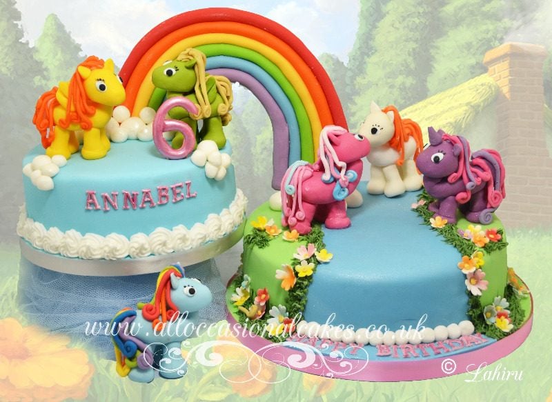 my little pony themed birthday cake