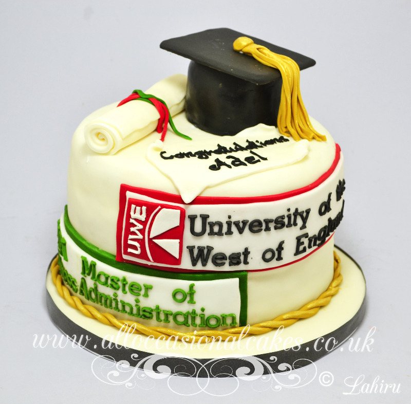 university of west England graduation cake