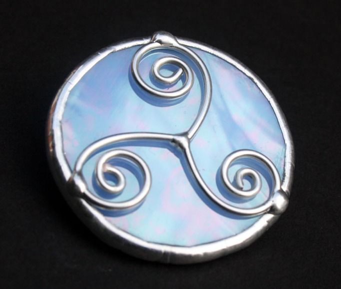Celtic Triple Spiral Brooch