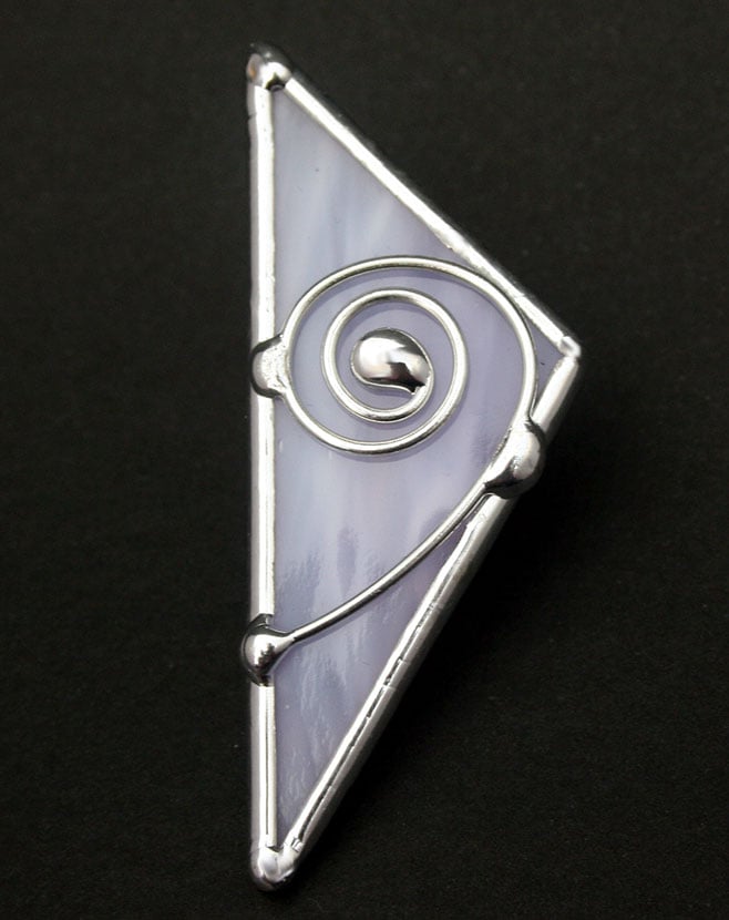 Spiral Three Sided Brooch