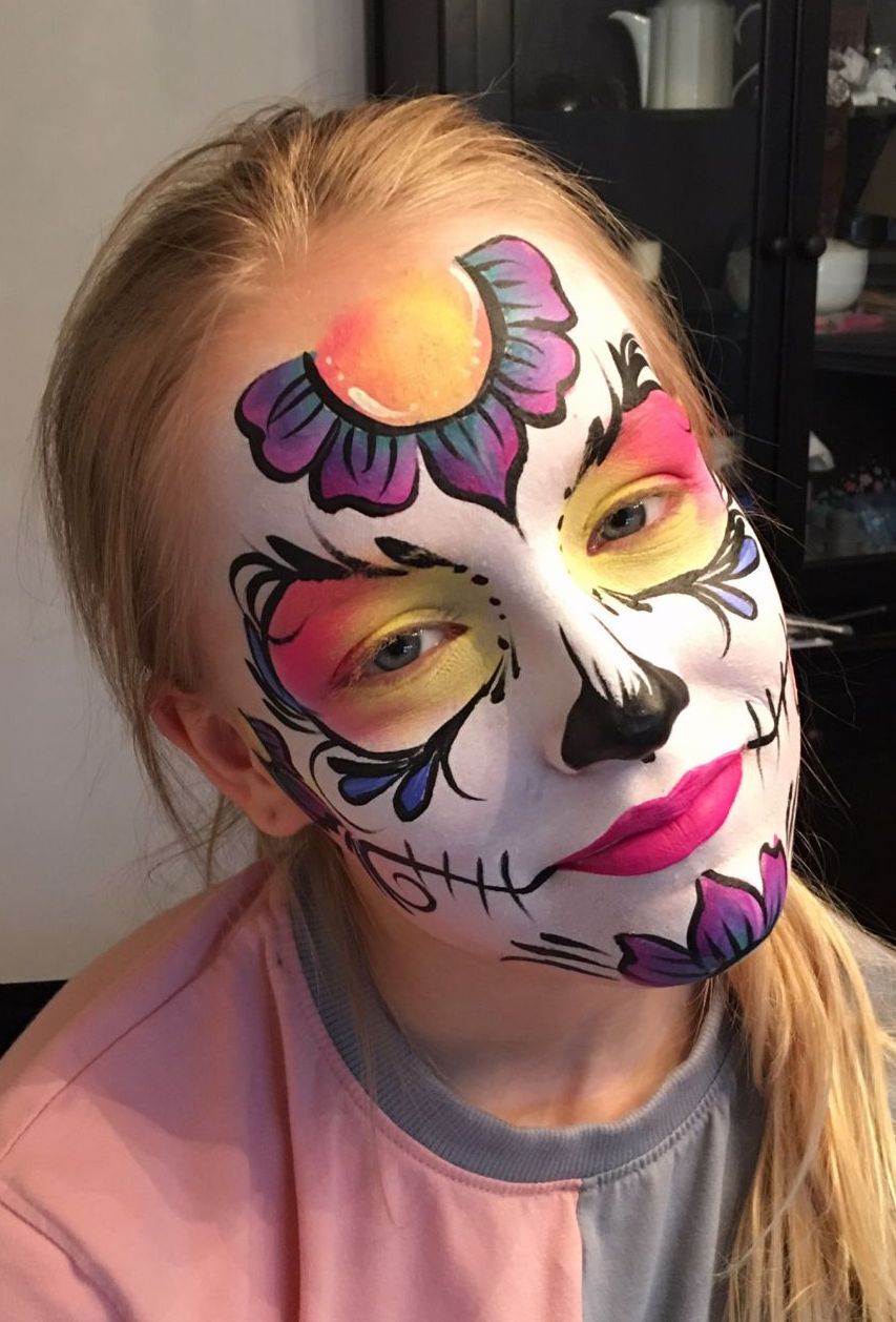 face paint sugar skull