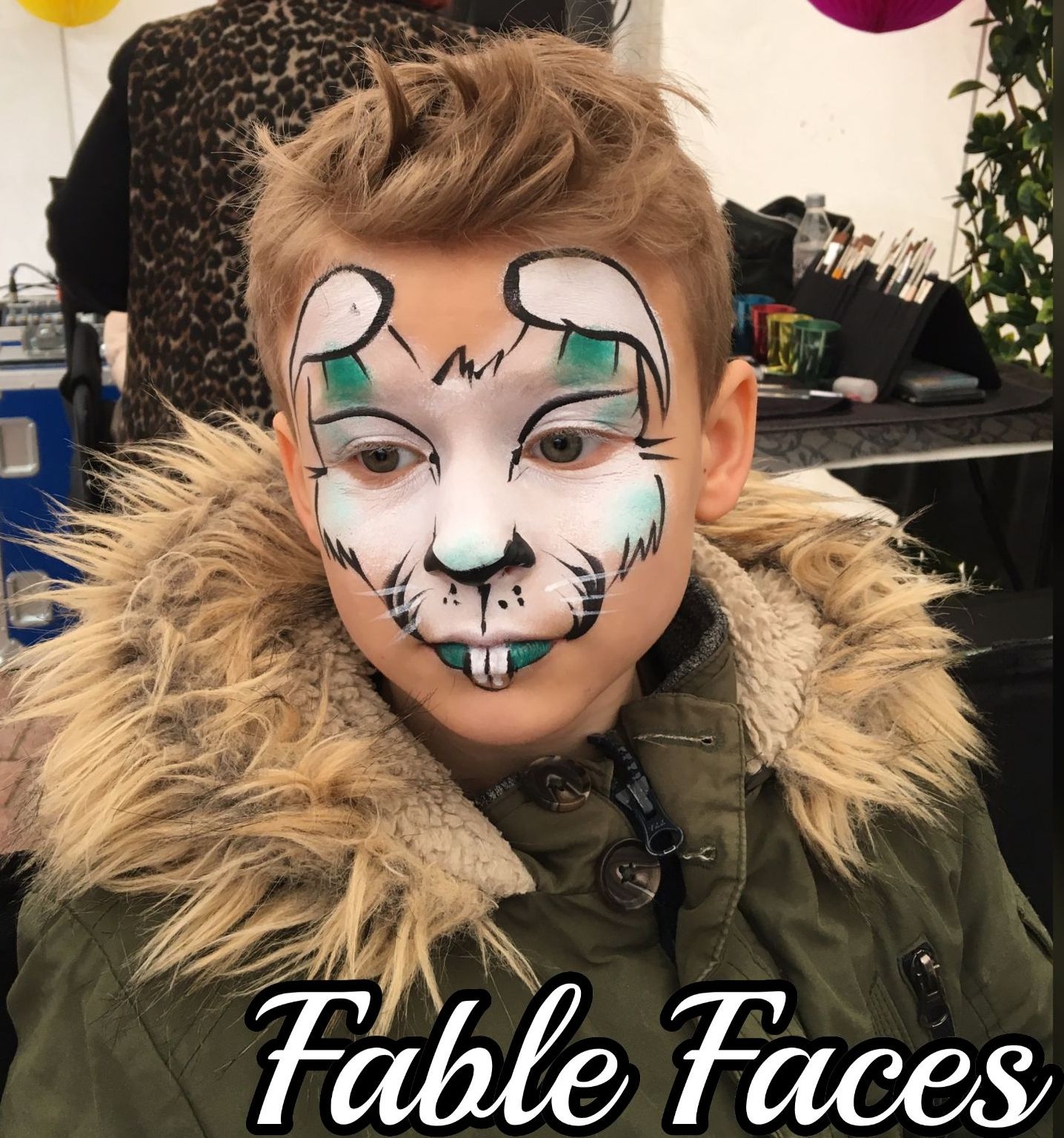 face paint rabbit