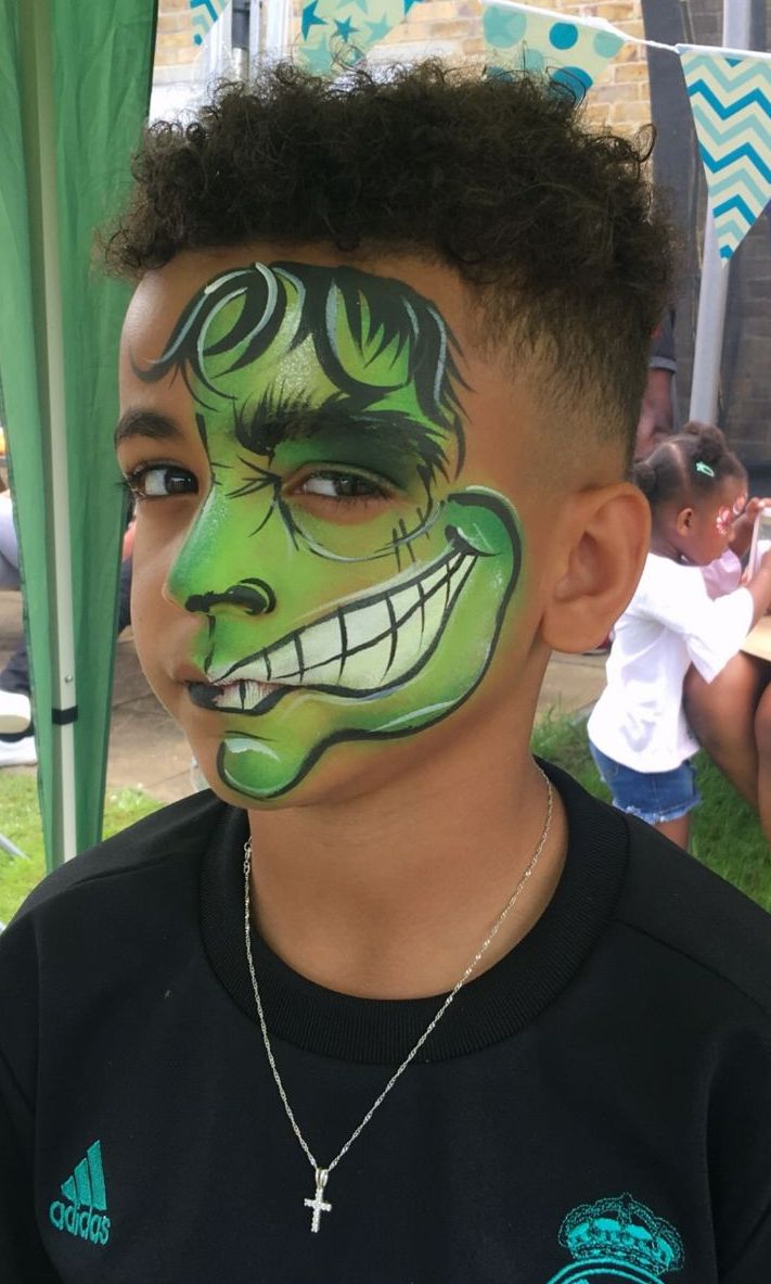 face paint hulk