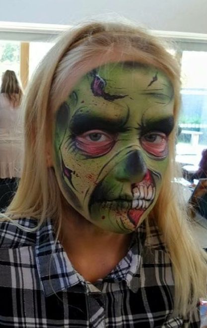 face paint zombie