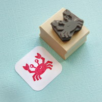 Cheeky Crab Rubber Stamp