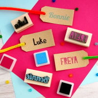Personalised Children's Name Rubber Stamp 