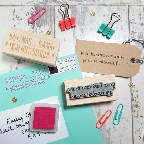 **NEW FOR 2016** Personalised Business Custom Text Rubber Stamp