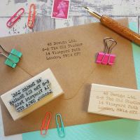 Personalised Business Custom Address Rubber Stamp