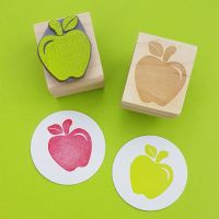 Crunchy Apple Rubber Stamp