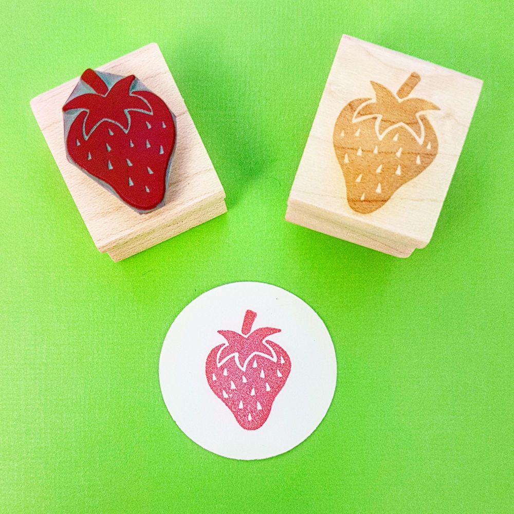 Little Strawberry Rubber Stamp