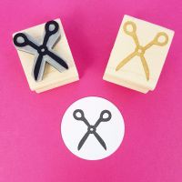 Mini Scissors Rubber Stamp