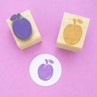 Ripe Plum Rubber Stamp