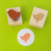 Spring Chick Rubber Stamp