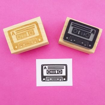 Cassette Rubber Stamp