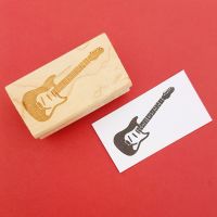 Rock Guitar Rubber Stamp