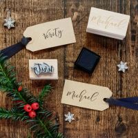 Personalised Calligraphy Script Name Rubber Stamp
