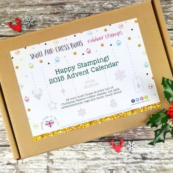 ***NEW FOR 2018*** Happy Stamping 2018 Rubber Stamp Advent Calendar