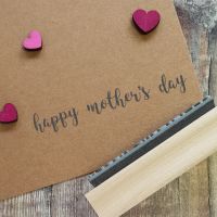 Happy Mother's Day Script Rubber Stamp
