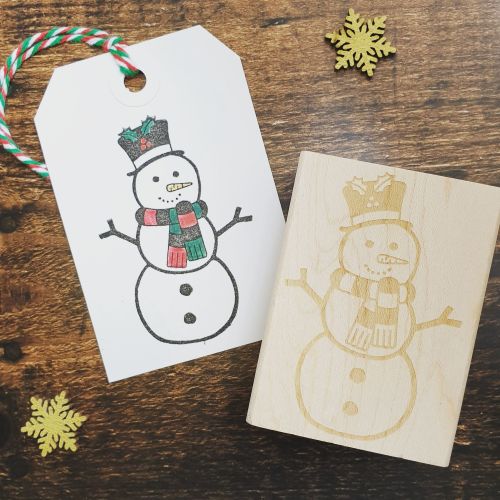 *****NEW FOR XMAS 2019 - Snowman Rubber Stamp PRE-ORDER PRICE 20% OFF!*****