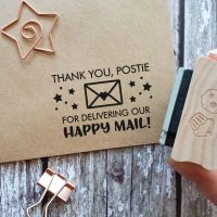 ***NEW FOR 2020*** Thank You Postie Envelope Rubber Stamp
