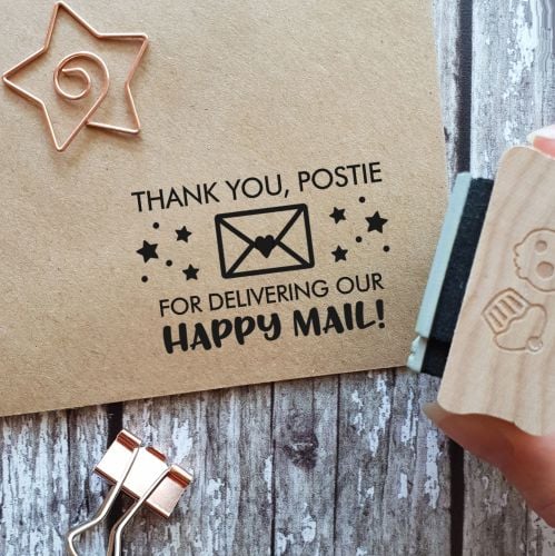 ****NEW FOR 2020****Thank You Postie Envelope Rubber Stamp