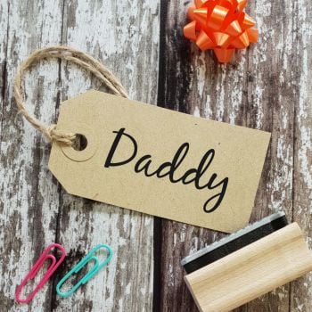 Daddy Father's Day Rubber Stamp