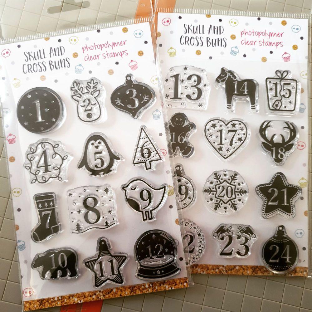 CLEARANCE 50 OFF! Advent Calendar Clear Rubber Stamps