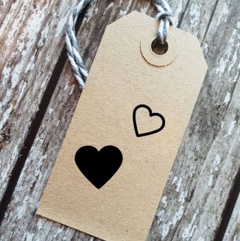 ****NEW FOR 2021**** Mini Hearts Set of 2 Rubber Stamps