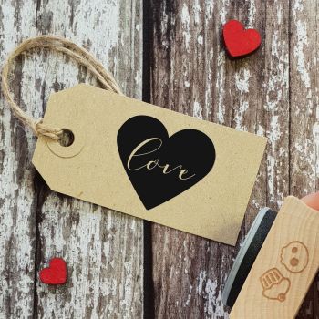 ****NEW FOR 2021**** Love Heart Rubber Stamp