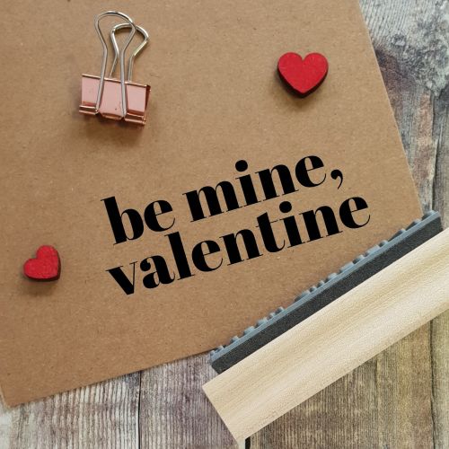****NEW FOR 2021**** Be Mine Valentine Contemporary Rubber Stamp