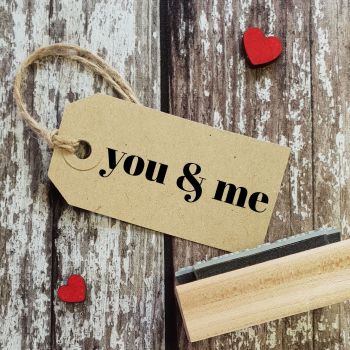 ****NEW FOR 2021**** You & Me Contemporary Rubber Stamp