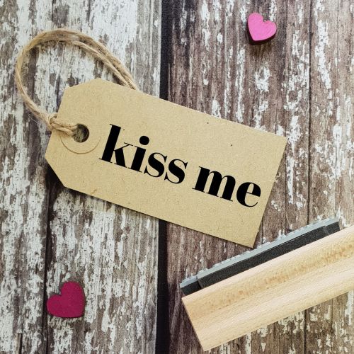 ****NEW FOR 2021**** Kiss Me Contemporary Rubber Stamp