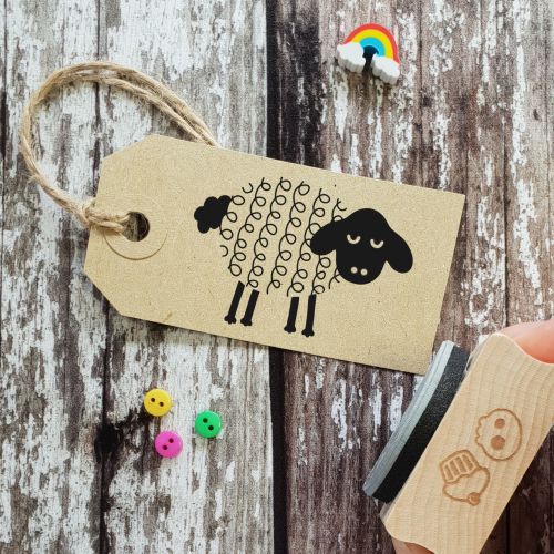 ****NEW FOR 2021**** Spring Sheep Easter Rubber Stamp