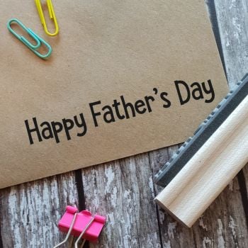 ****NEW FOR 2021**** Happy Father's Day Funky Rubber Stamp