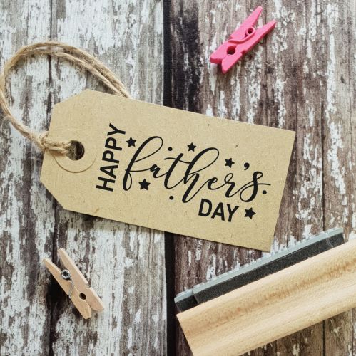 ****NEW FOR 2021**** Happy Father's Day Detail Rubber Stamp