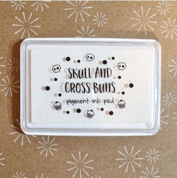 **Small Business Saturday** NEW Skull and Cross Buns White Pigment Ink Pad Large