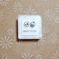 **Small Business Saturday** NEW Skull and Cross Buns White Pigment Ink Pad Small